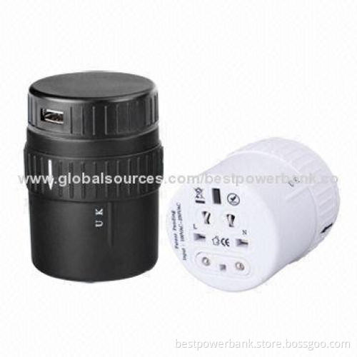 Newest Single USB Universal Travel Adapters with LED Indicator Light, 5V/1A